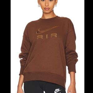 Nike Women's Chocolate Brown Sweatshirt